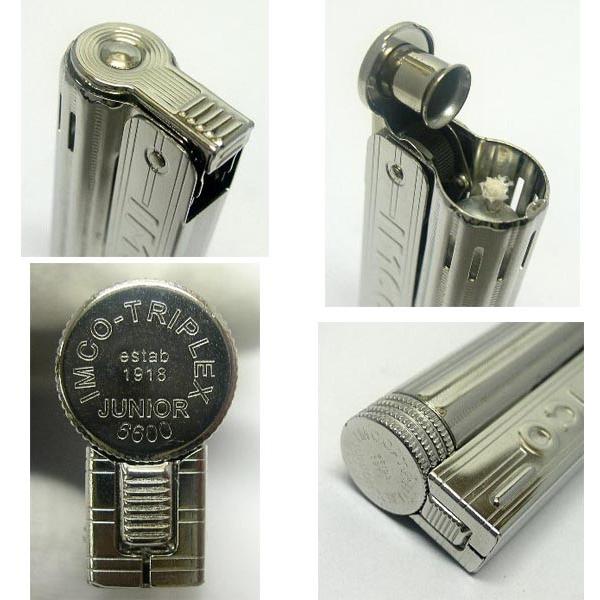 送料180円〜復刻版(IMCO)イムコ フリント式オイルライターTRIPLEX 