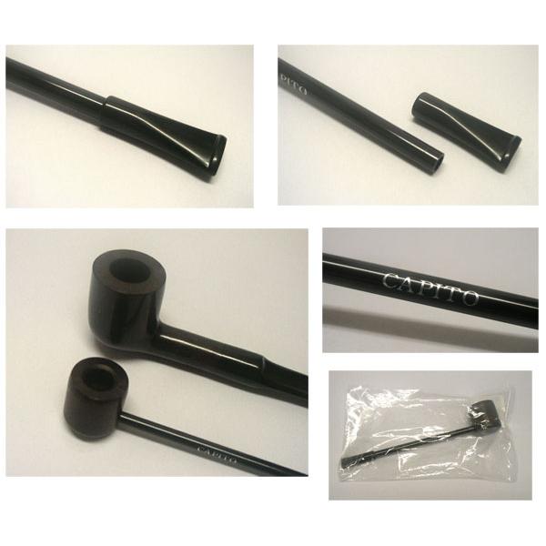 送料0円 新品 Capito カピート ダーク色 ショートスモーク 手巻き シャグ Orキセル刻み煙草用パイプ ブライヤー製 柘製作所 大同ネットshop 通販 Yahoo ショッピング