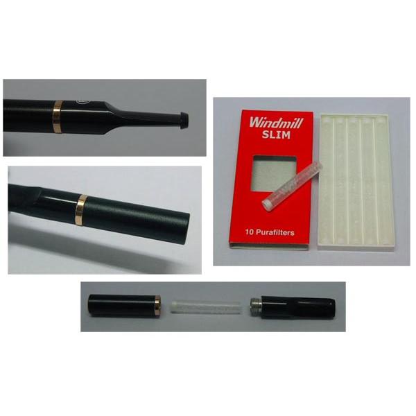 送料180円〜新品正規品 2024年発売！RONSON(ロンソン)タバコ用(85mm用)ホルダーRHL-0200(ブラック)フィルターは安心の日本製 長さ7,3cm フィルター1セット付き！ |  | 01