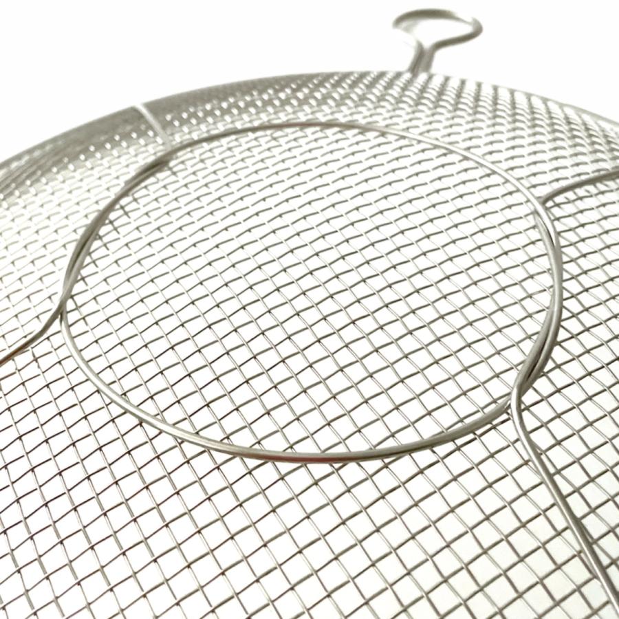 ステンレス製盆ざる リング付き 24cm 新潟県燕 日本製 カンダ #10136096 | カンダ | 02