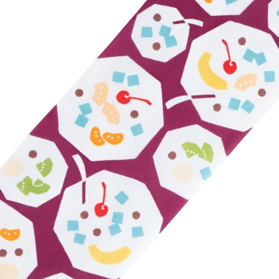 かまわぬ 夏柄 てぬぐい フルーツみつ豆 手拭い ハンカチ レターパック