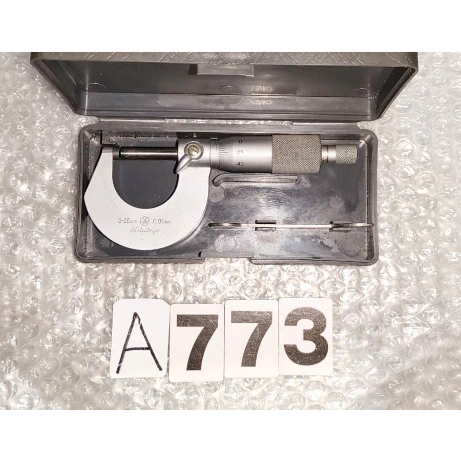 外側マイクロメーター　ミツトヨ　0.01mm　0-25ｍｍ　NO,A773 | 