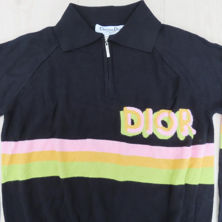 K10 Christian Dior クリスチャンディオール ロゴ ファスナー付き 