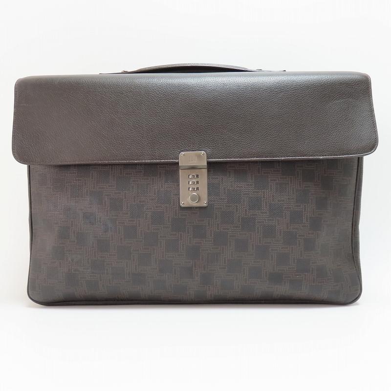専用　ダンヒル ビジネスバッグ ブリーフケース PVC グレー系 ダイヤル式 ダンヒル ビジネスバッグ グレー おしゃれ ブリーフケース