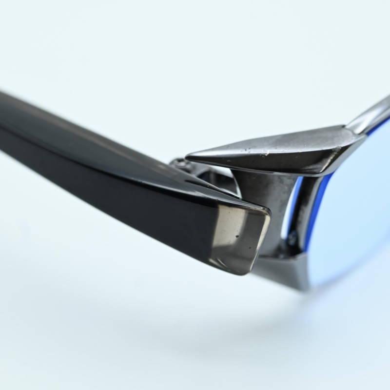 S02-k057 JAPONISM ジャポニズム チタンフレーム ブルーレンズ度入り  