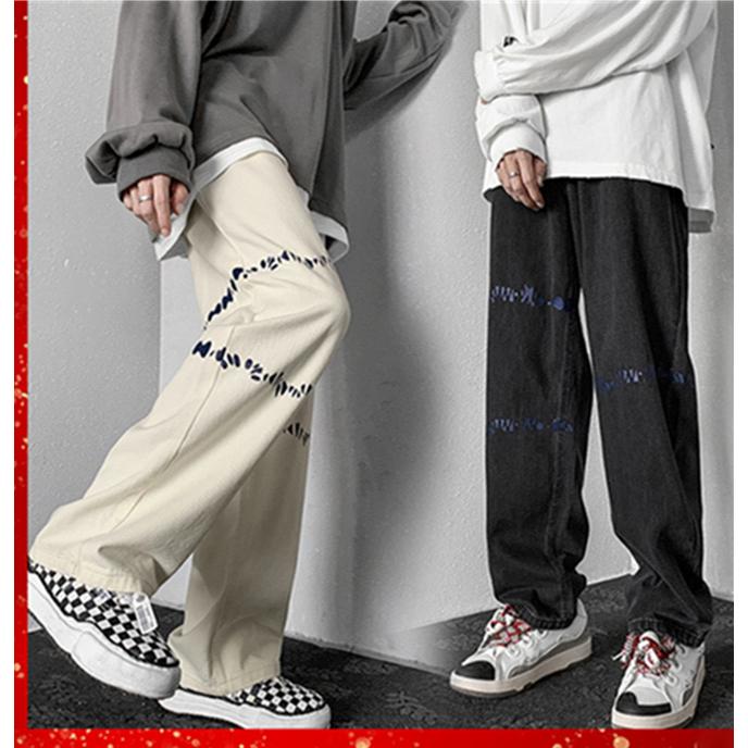 デニムパンツ メンズ ワイドパンツ ジーンズ 春 夏 ボトムス バギーパンツ 太め おしゃれ ゆったり ストリート B系 大きいサイズ 父の日 15周年記念イベントが