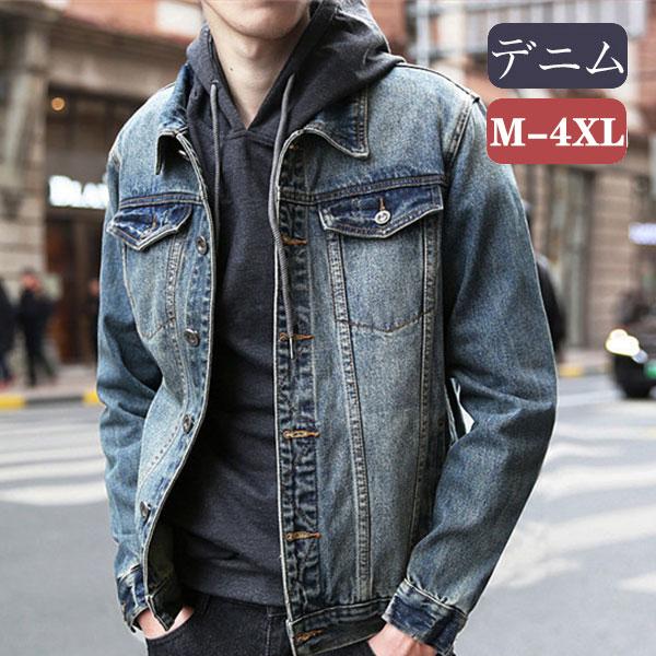 ジャケット デニム Gジャン メンズ ジージャン ヴィンテージ 大きいサイズ バイク コート B系 ストリート アウター かっこいい 秋 絶対一番安い