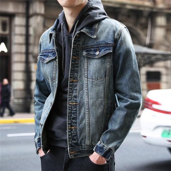 超特価 ジャケット デニム Gジャン メンズ ジージャン ヴィンテージ 大きいサイズ バイク コート B系 ストリート アウター かっこいい 秋 Simbcity Net