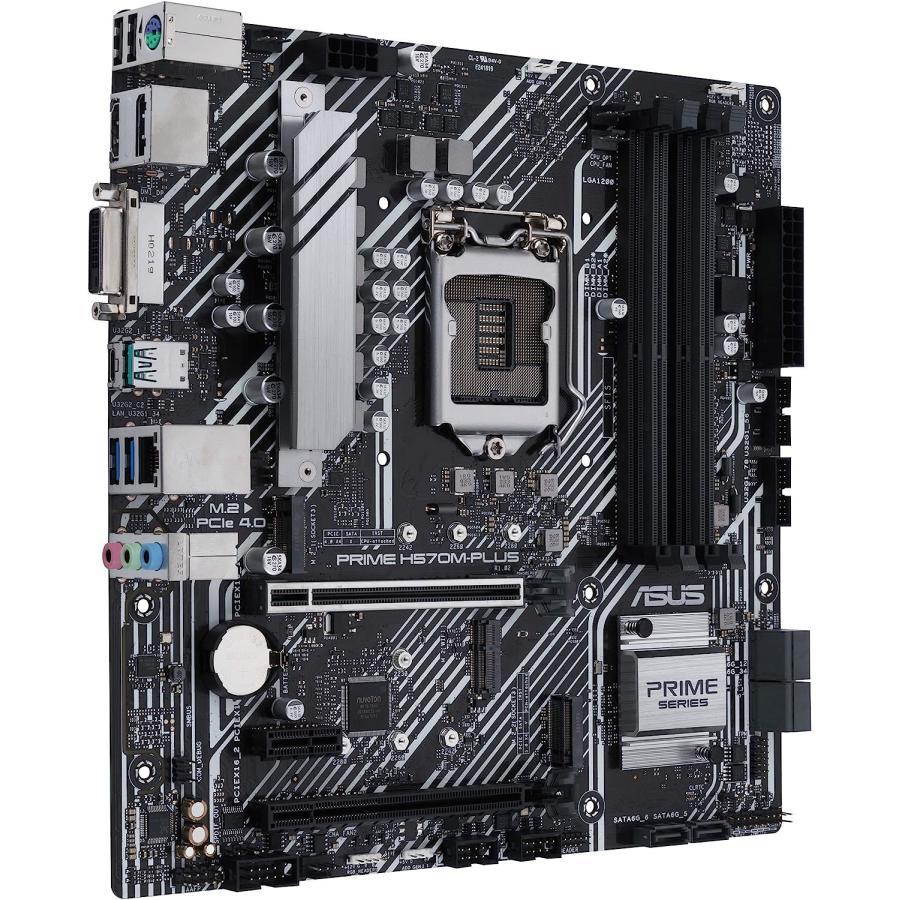 高評価のクリスマスプレゼント ASUS Prime H570M-PLUS/CSM LGA1200 (Intel 11th/10th Gen) MicroATX マザーボード (PCIe 4.0 8パワーステージ HDMI DVI DisplayPort Dual M.2 Int 並行輸入