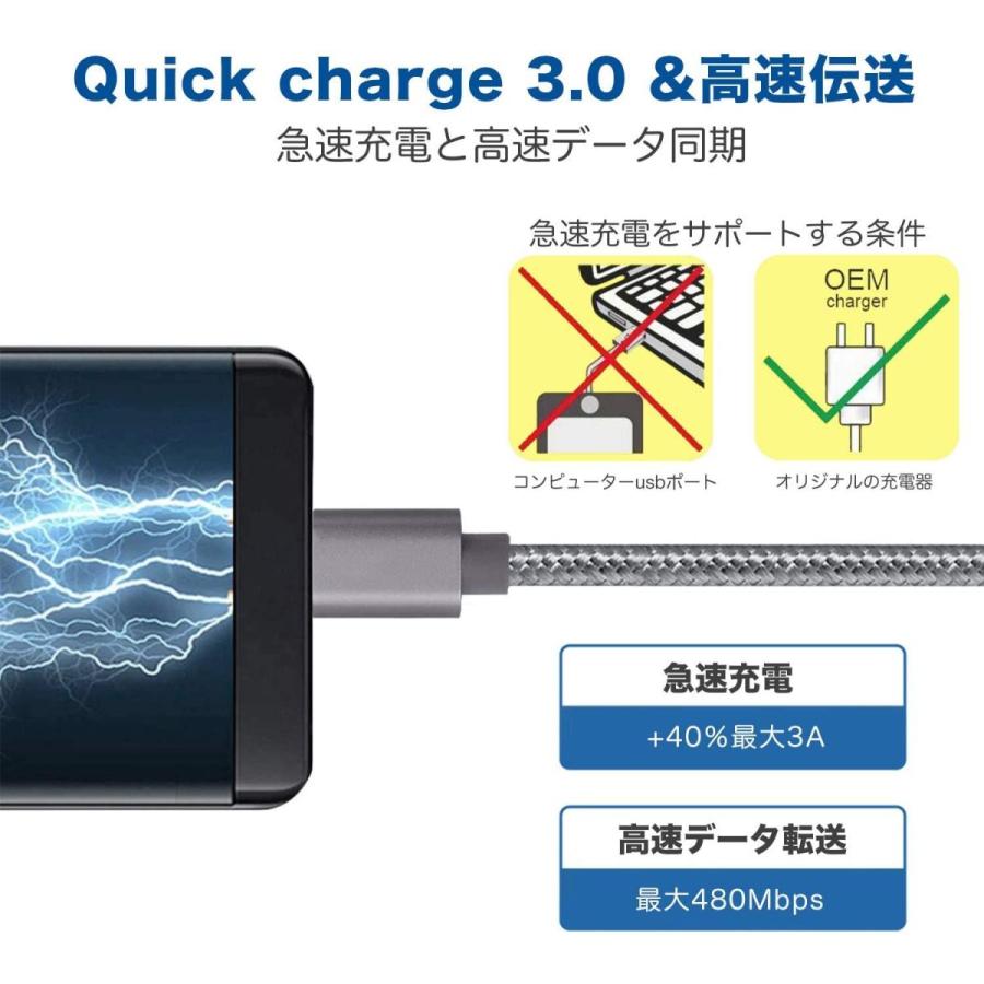 Type C ケーブル 急速充電 2m 2m 1m 充電ケーブル タイプc Sharp Aquos Sense Sh 01k Shv40 S 20210508204725 00198 大元堂 通販 Yahoo ショッピング