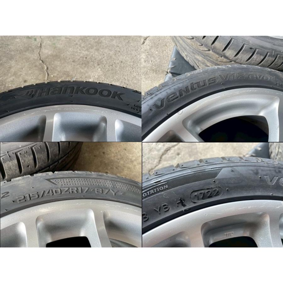 DC5 インテグラタイプR 純正17インチ　7j +60 215/45/17 HONDA ホンダ DC5 インテグラタイプR 純正ホイール 17インチ 7J ＋60 5