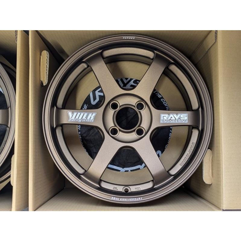 即納 RAYS レイズ TE37 SONIC 30TH MACHINING FACE3 BR ブロンズ