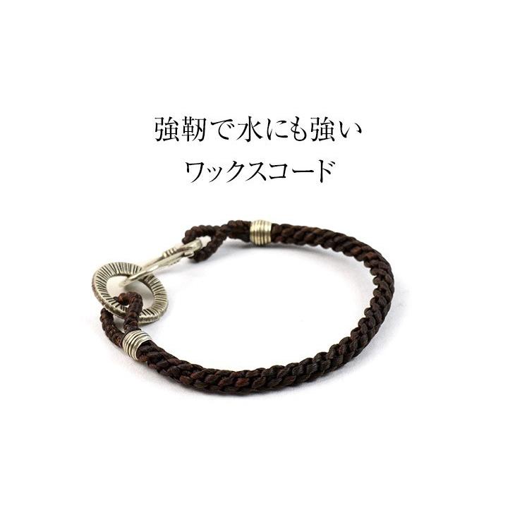phaduA（パ・ドゥア） シルバーリング ブレイド ワックスコード ブレスレット / メンズ レディース_7