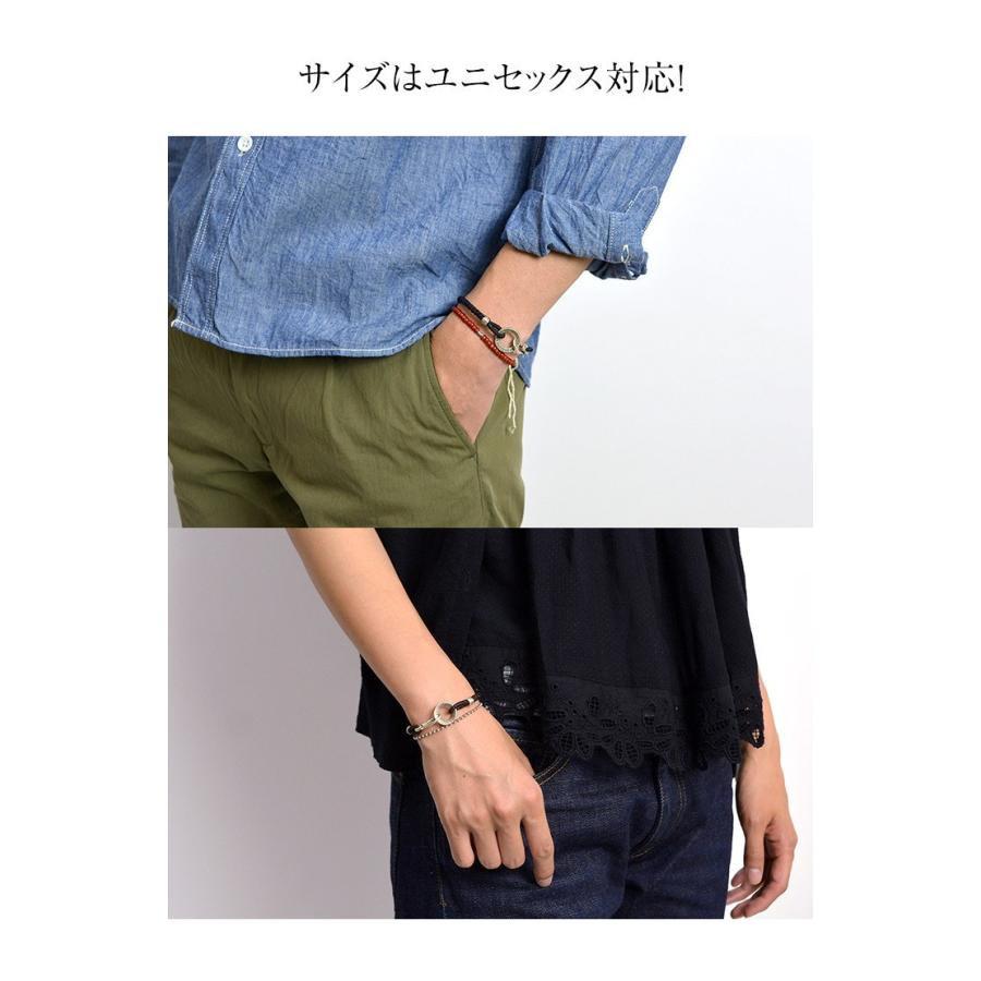 phaduA（パ・ドゥア） シルバーリング ブレイド ワックスコード ブレスレット / メンズ レディース_10