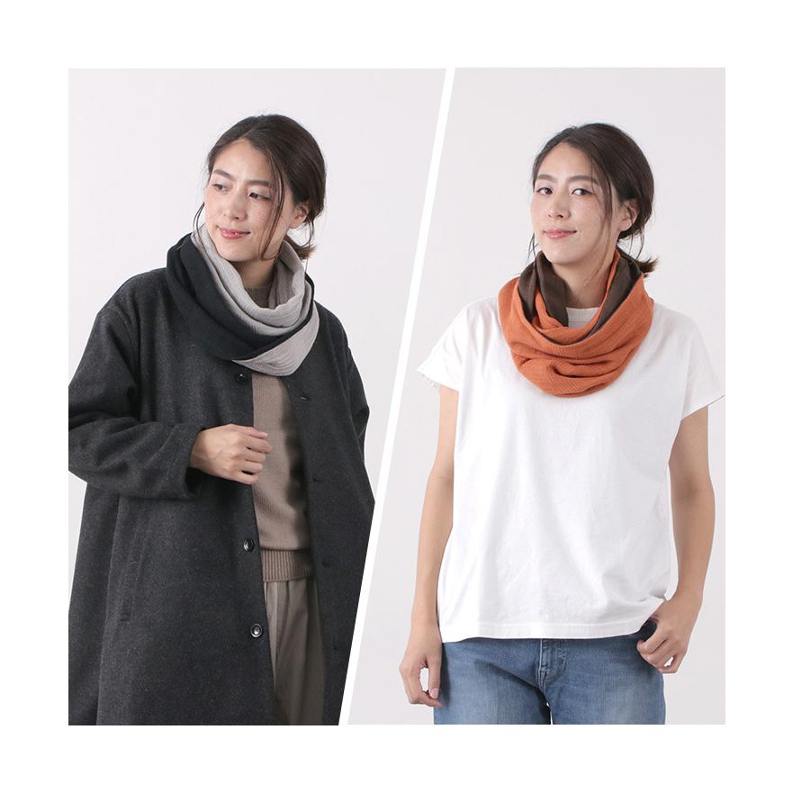 ROCOCO ROCOCO（ロココ） 別注 2トーン スヌード リバーシブル 今治