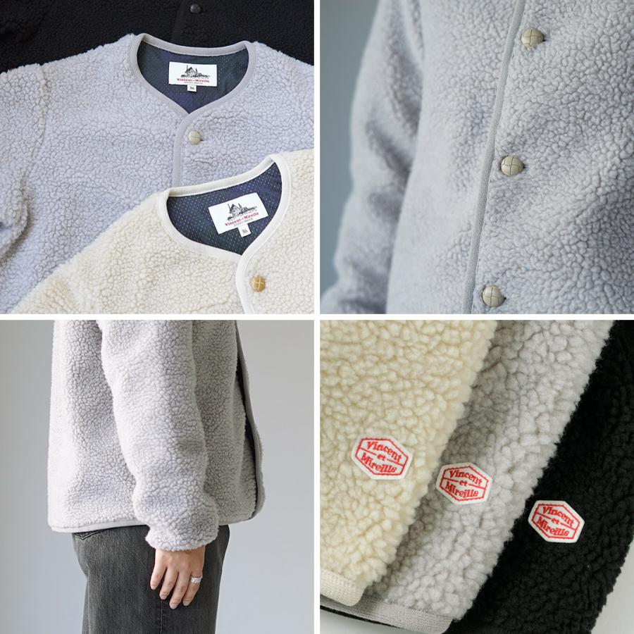 VINCENT ET MIREILLE（ヴァンソン エ ミレイユ） ボア カーディガン