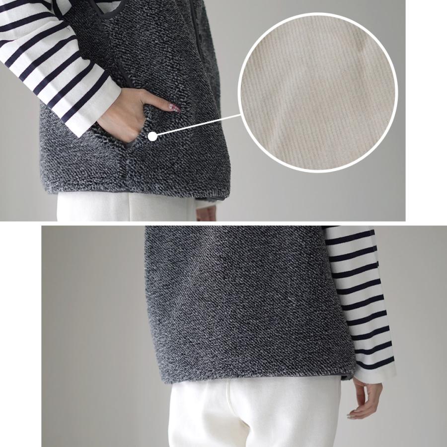 超美品☆ブランド：エムユースポーツ（M・U SPORTS）レディース ボアベスト M・U SPORTS／エムユースポーツ イヤーフーディーボアベストサイズ42