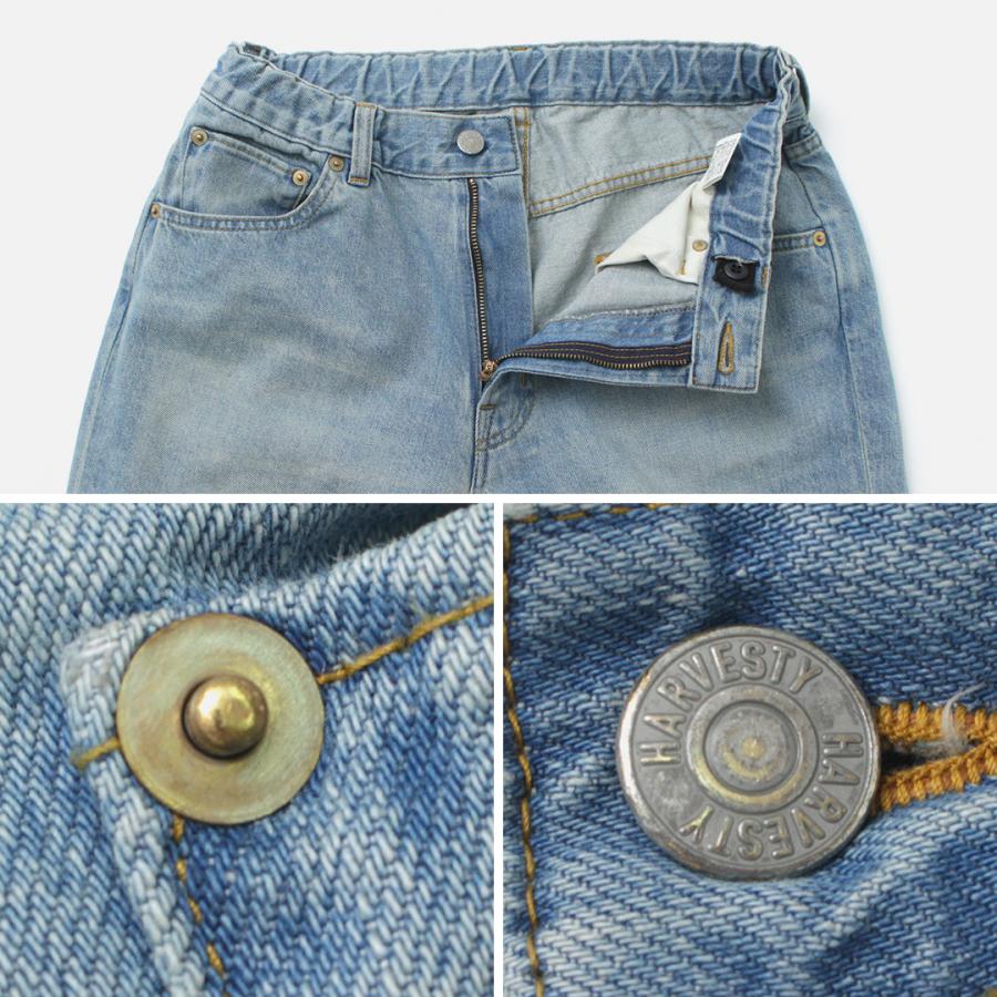 HARVESTY（ハーベスティ） ビッグ デニムパンツ ユーズドウォッシュ