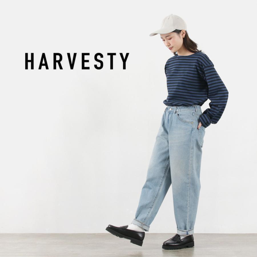 HARVESTY（ハーベスティ） ビッグ デニムパンツ ユーズドウォッシュ 11ozオールドデニム / レディース｜daigochi｜05