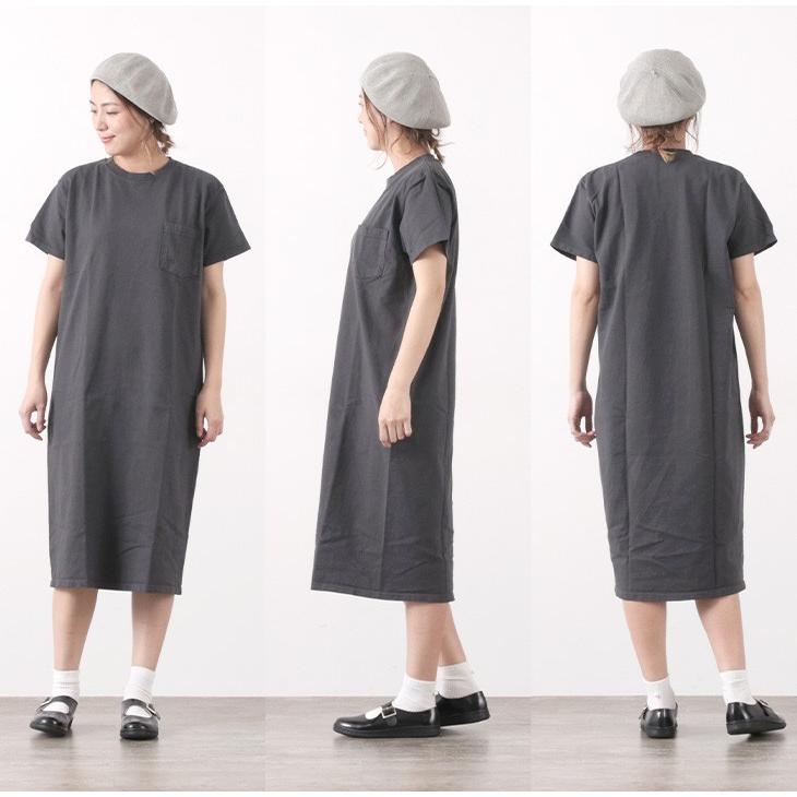 期間限定ポイント10倍 Goodwear グッドウェア ポケットワンピース Tシャツワンピ ロング レディース 半袖 アメリカ製 Gochi 通販 Yahoo ショッピング