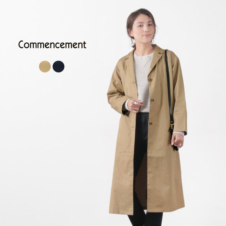 期間限定ポイント10倍 Commencement コメンスメント コットン チェスターコート レディース ロング 長袖 無地 日本製 Gochi 通販 Yahoo ショッピング