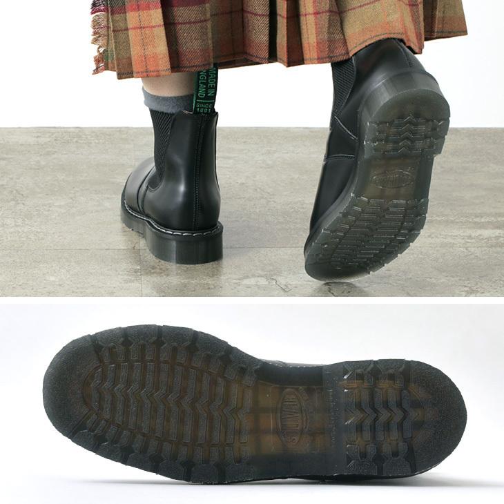 美品 SOLOVAIR サイドゴアブーツ レザー イングランド UK8.5 厚底 美品 SOLOVAIR サイドゴアブーツ レザー イングランド UK8.5 厚底