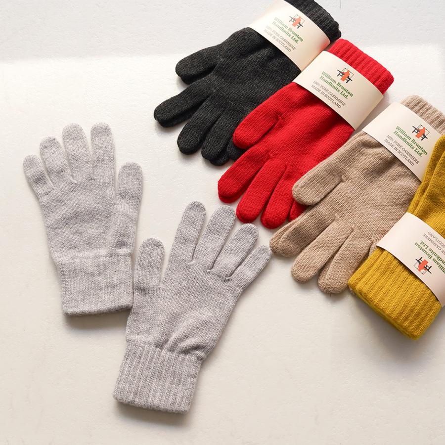 WILLIAM BRUNTON（ウィリアムブラントン） カシミア プレーン グローブ