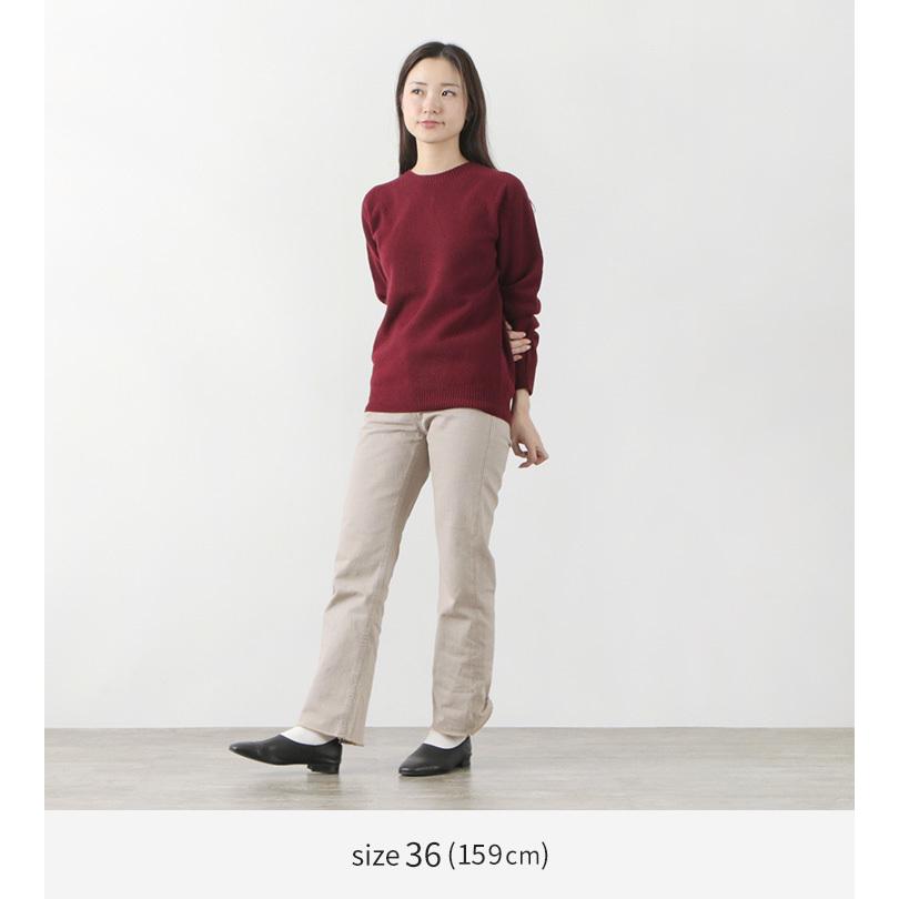 HARLEY OF SCOTLAND（ハーレーオブスコットランド） メリノ カシミヤ クルーネック ニット / メンズ レディース / 無地 OF