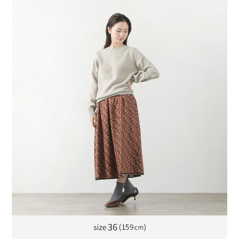 HARLEY OF SCOTLAND（ハーレーオブスコットランド） メリノ カシミヤ クルーネック ニット / メンズ レディース / 無地 OF