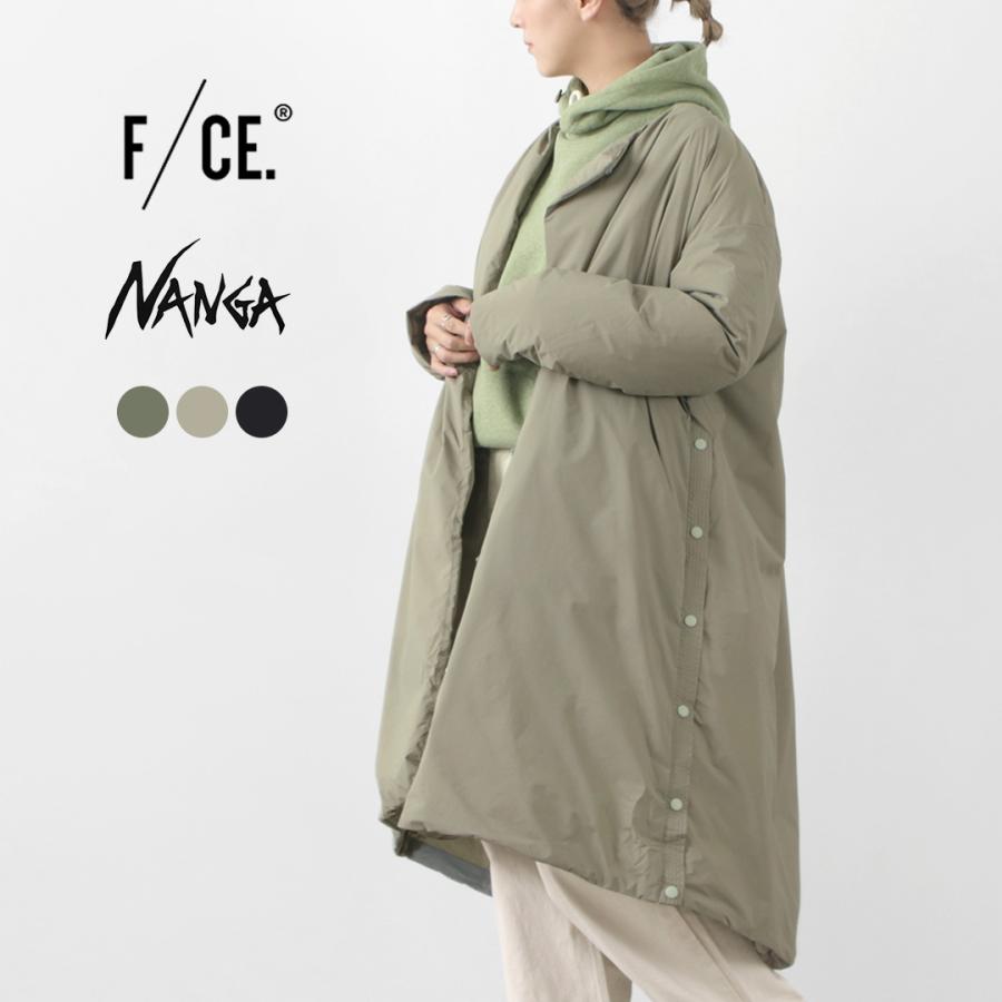 F/CE. × NANGA（エフシーイー × ナンガ） ロング ダウン コート / レディース アウター ノーカラー Aライン 日本製 ゆったり :  13911 : GochI by ROCOCO - 通販 - Yahoo!ショッピング