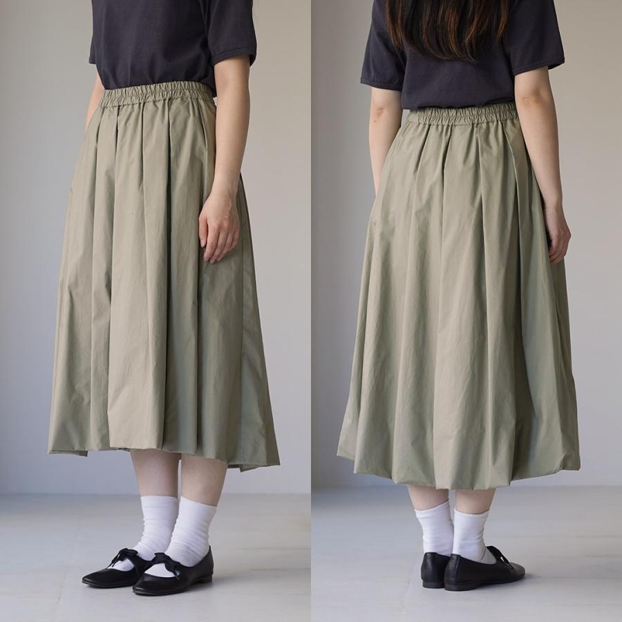 MidiUmi（ミディウミ） バルーン スカート / 膝下 ロング 無地 黒