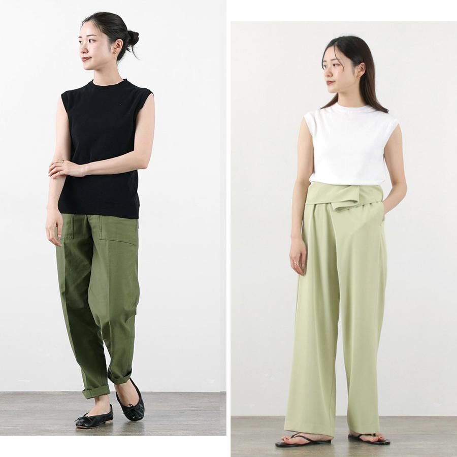 ebure◇ニットベスト(厚手)/カシミア/ホワイト/3610800434