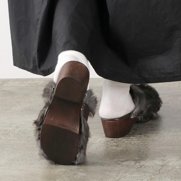 suicoke（スイコック） VINILO（ヴィニーロ） ラビット ファー サボ
