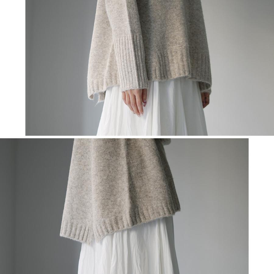 mao made（マオメイド） ヤクフィール ハイネックAライン プル