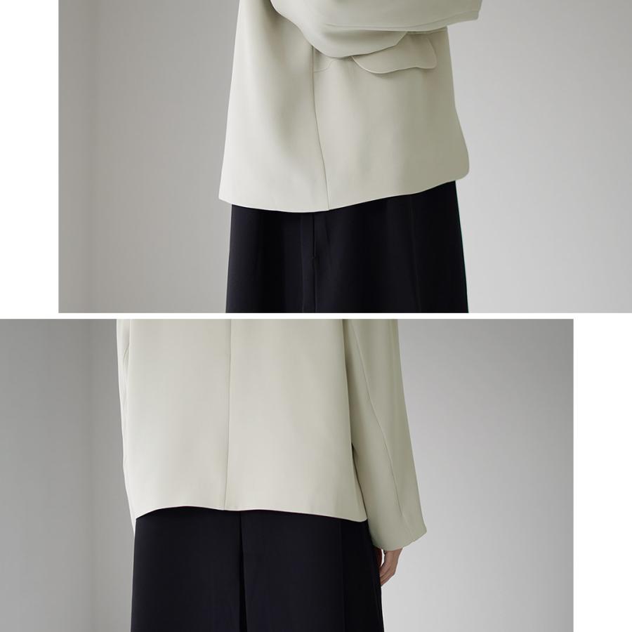 tumugu（ツムグ） ソアパールコンパクト ノーカラー ジャケット