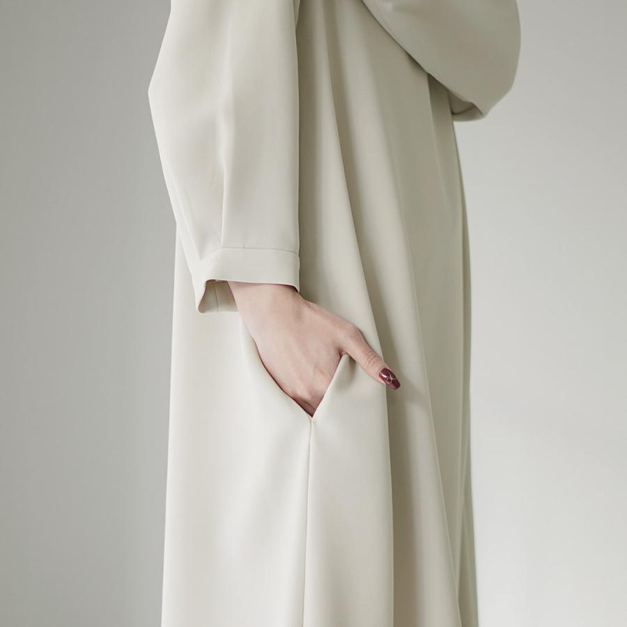 tumugu（ツムグ） ソアパールコンパクト ロングワンピース / 長袖