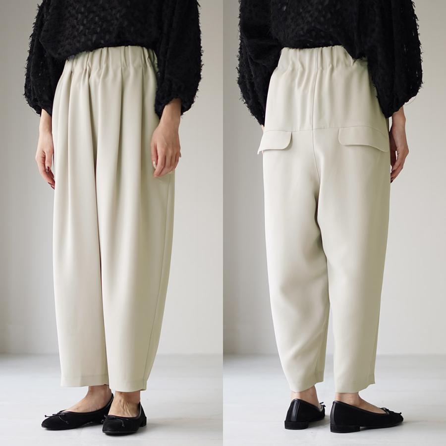 tumugu（ツムグ） ソアパールコンパクト テーパードパンツ TB21442a