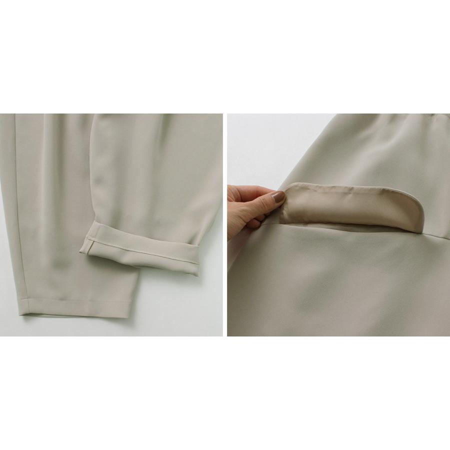 tumugu（ツムグ） ソアパールコンパクト テーパードパンツ TB21442a