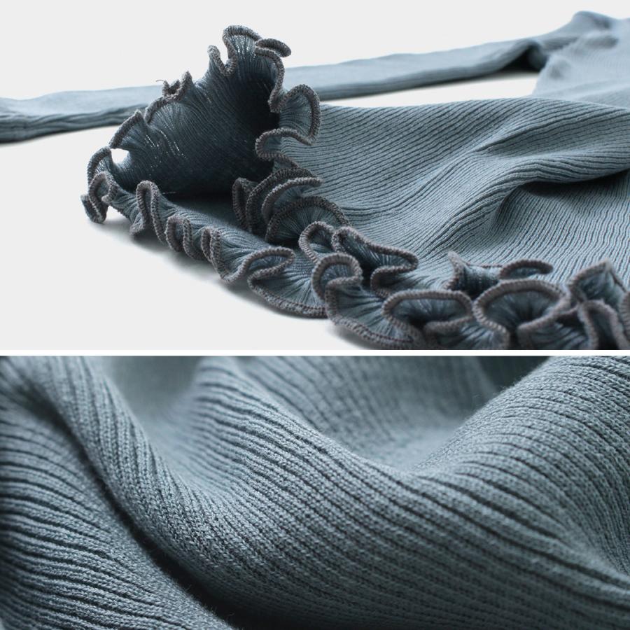 gicipi（ジチピ） オーロ ハイネック 7分袖 リブ カットソー