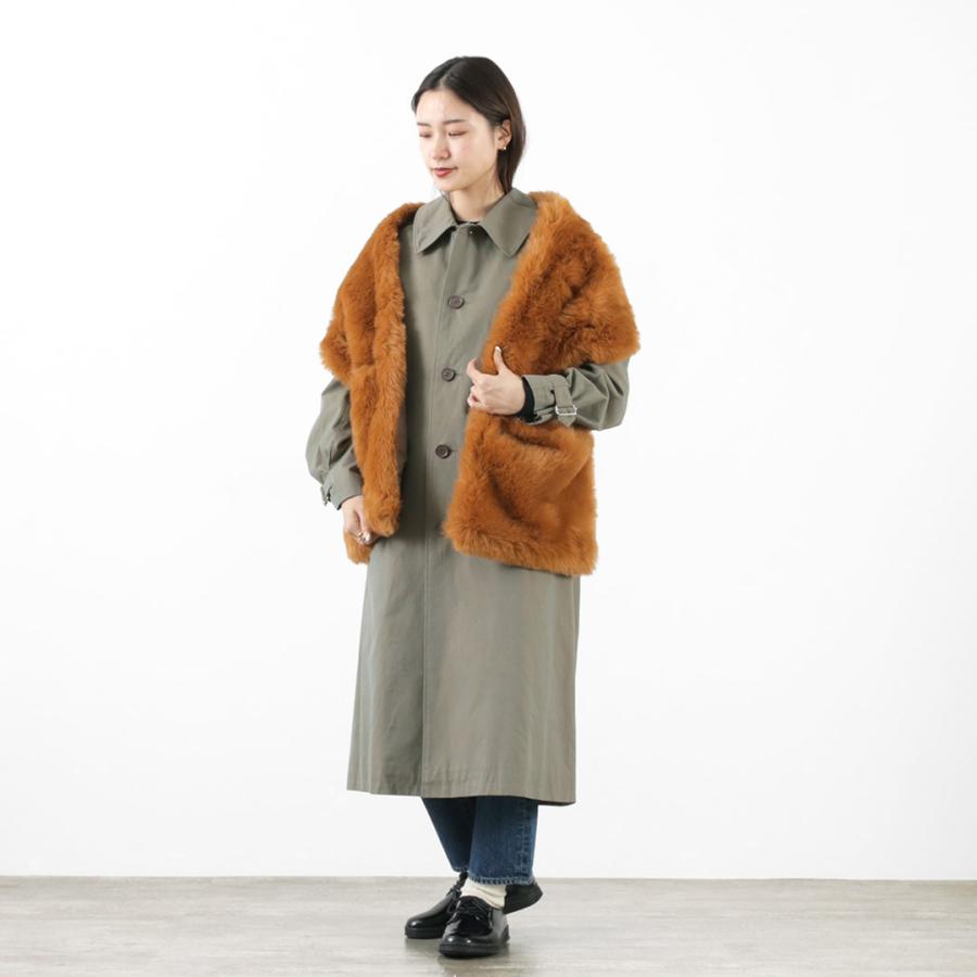 TWEED MILL（ツイードミル） 29.5×176 フェイクファー ポケット付き