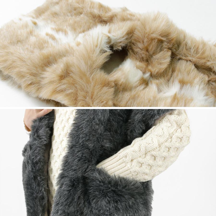 TWEED MILL（ツイードミル） 29.5×176 フェイクファー ポケット付き