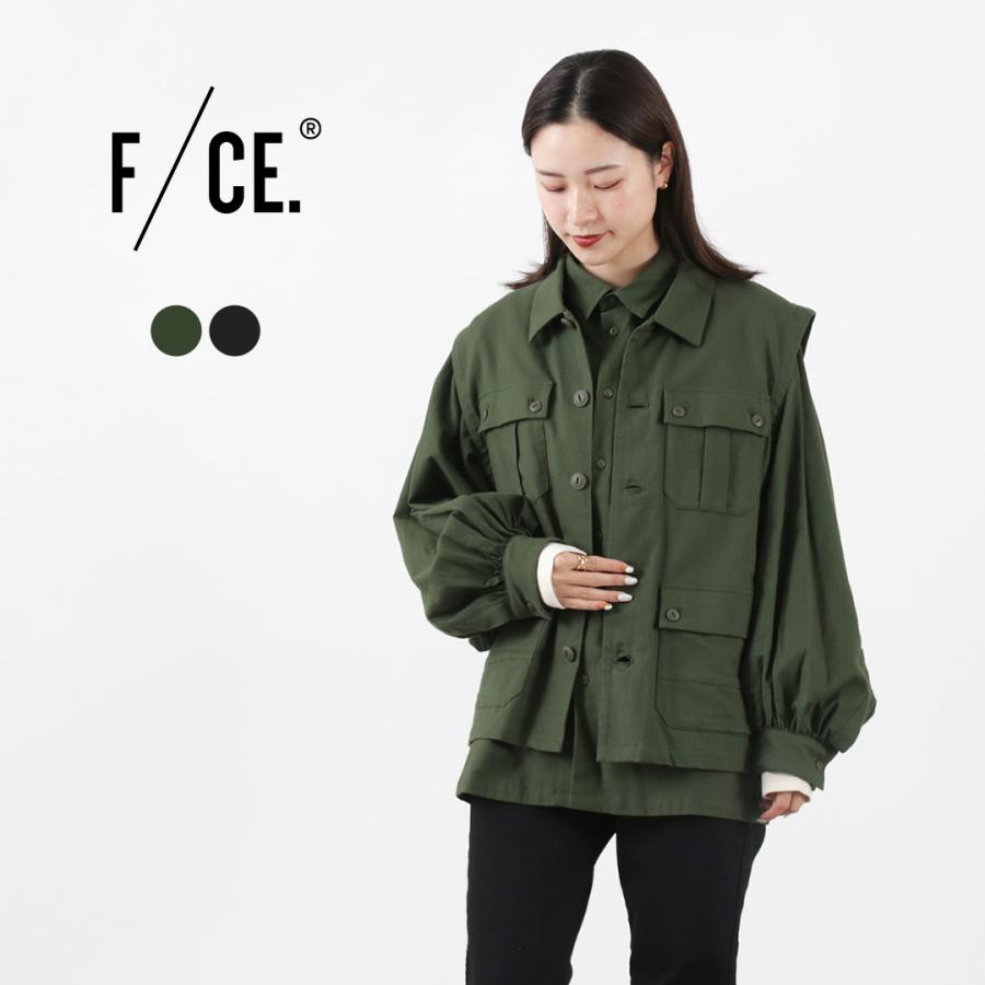 F/CE.（エフシーイー） レイヤード コットンシャツブルゾン レディース