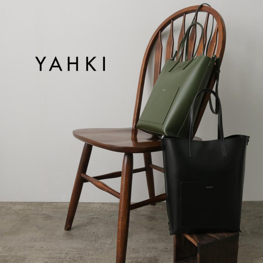 YAHKI（ヤーキ） W FACE トート ショルダーバッグ レディース BAG 鞄 2WAY レザー スクエア 通勤 約
