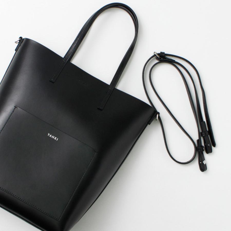 YAHKI（ヤーキ） W FACE トート ショルダーバッグ レディース BAG 鞄 2WAY レザー スクエア 通勤 約