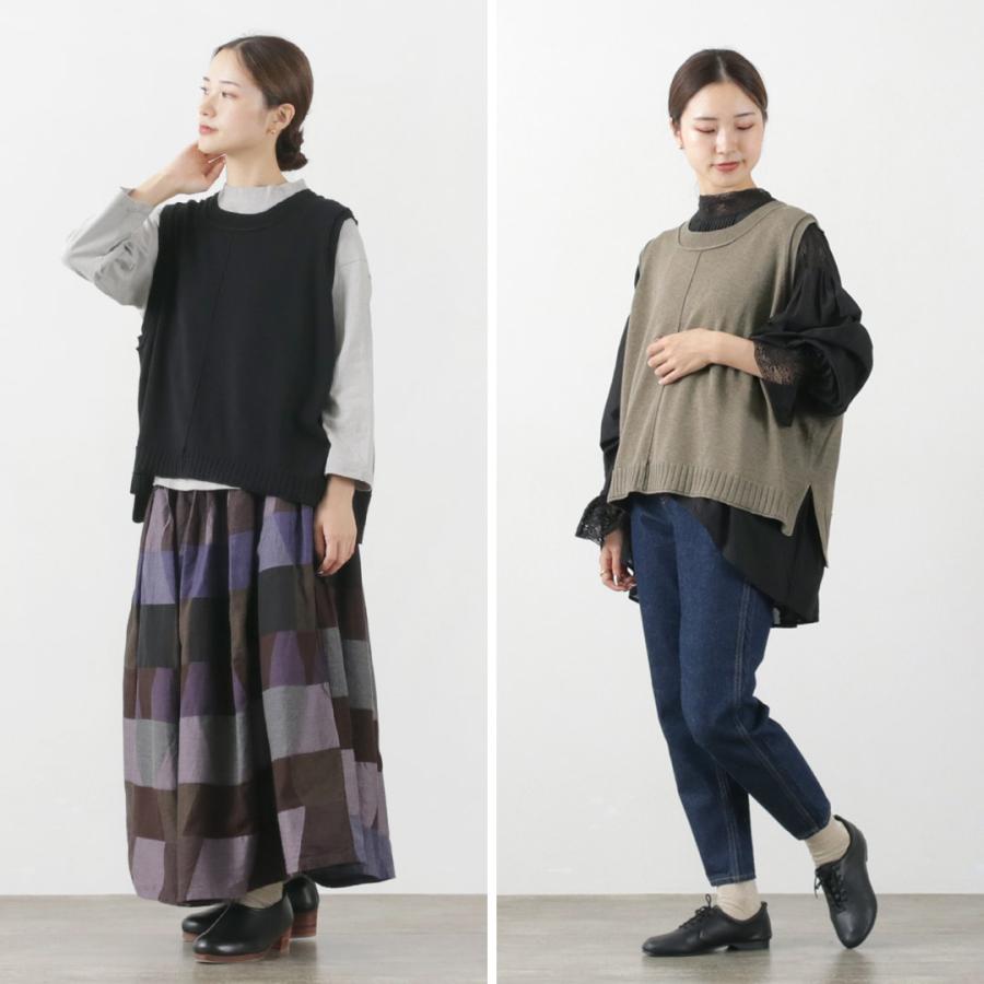 tumugu（ツムグ） ランダムリブニット ベスト / レディース トップス