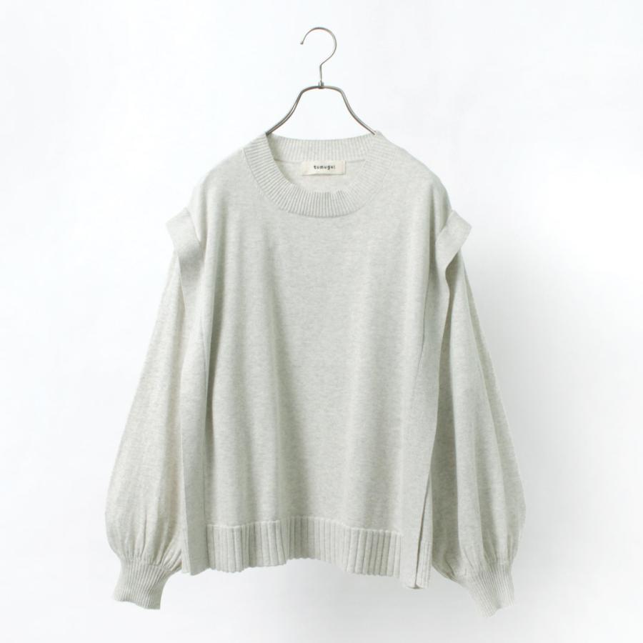 tumugu TUMUGU（ツムグ） ランダムリブニット プルオーバー レディース