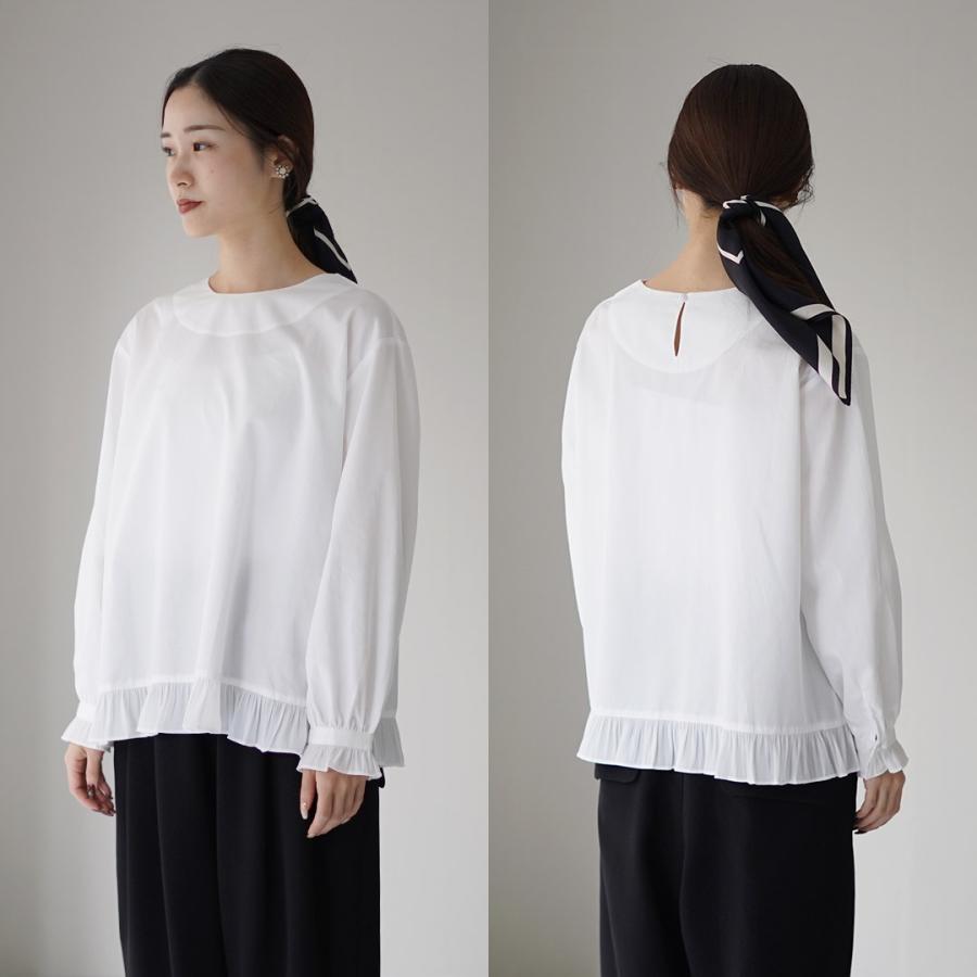 tumugu（ツムグ） コットンサテン プルオーバー / レディース ブラウス