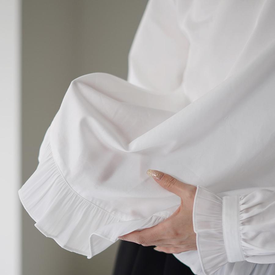 tumugu（ツムグ） コットンサテン プルオーバー / レディース ブラウス