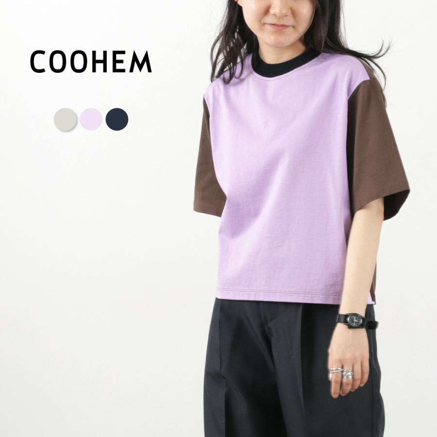 Coohem COOHEM(コーヘン) ニットサイドライン Tシャツ Coohem COOHEM(コーヘン) ニットサイドライン Tシャツ