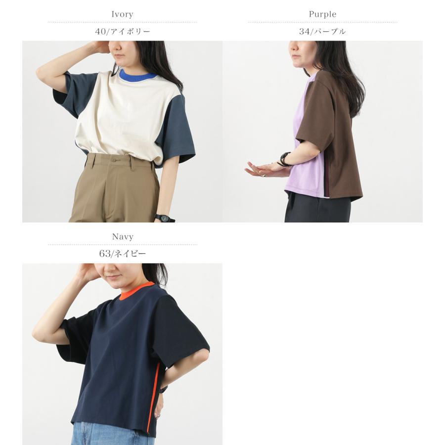 Coohem COOHEM(コーヘン) ニットサイドライン Tシャツ Coohem COOHEM(コーヘン) ニットサイドライン Tシャツ